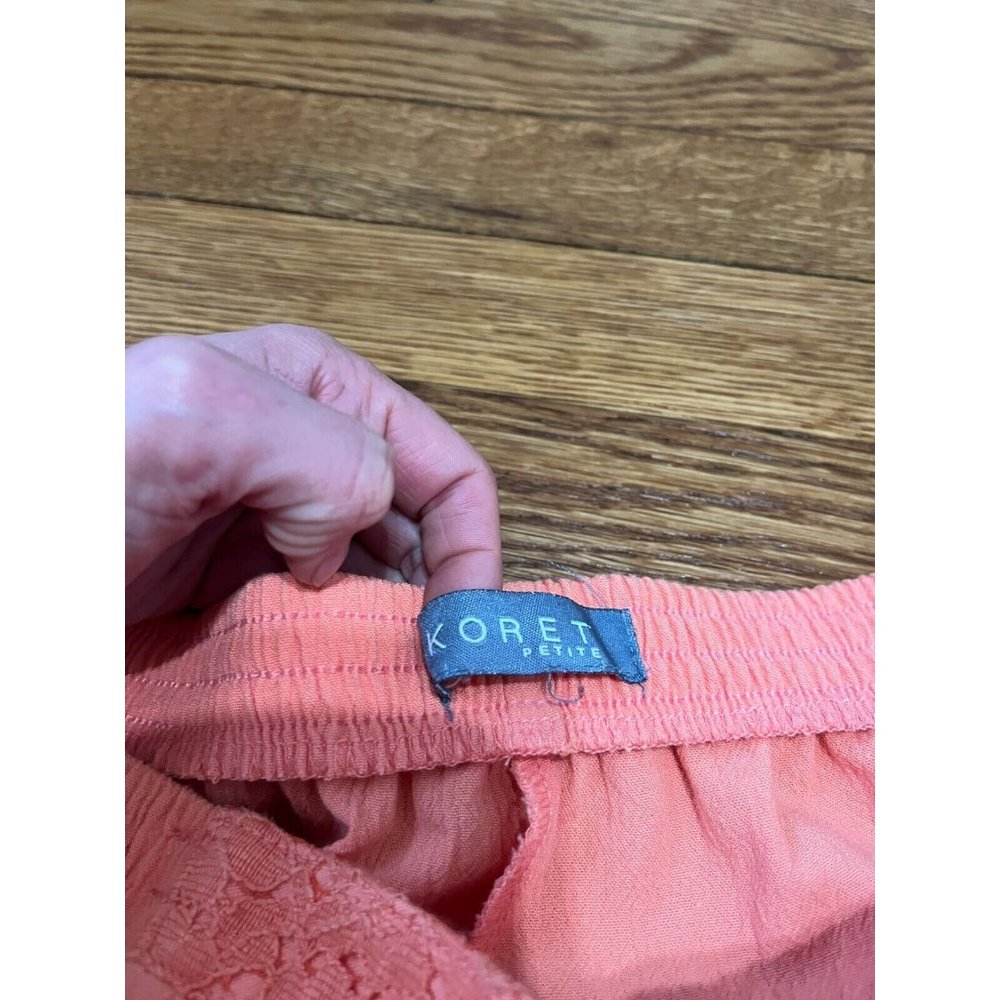 Vintage Koret Francisca Petites Pull On Pants Size 10P Regular Pink - Picture 3 of 4